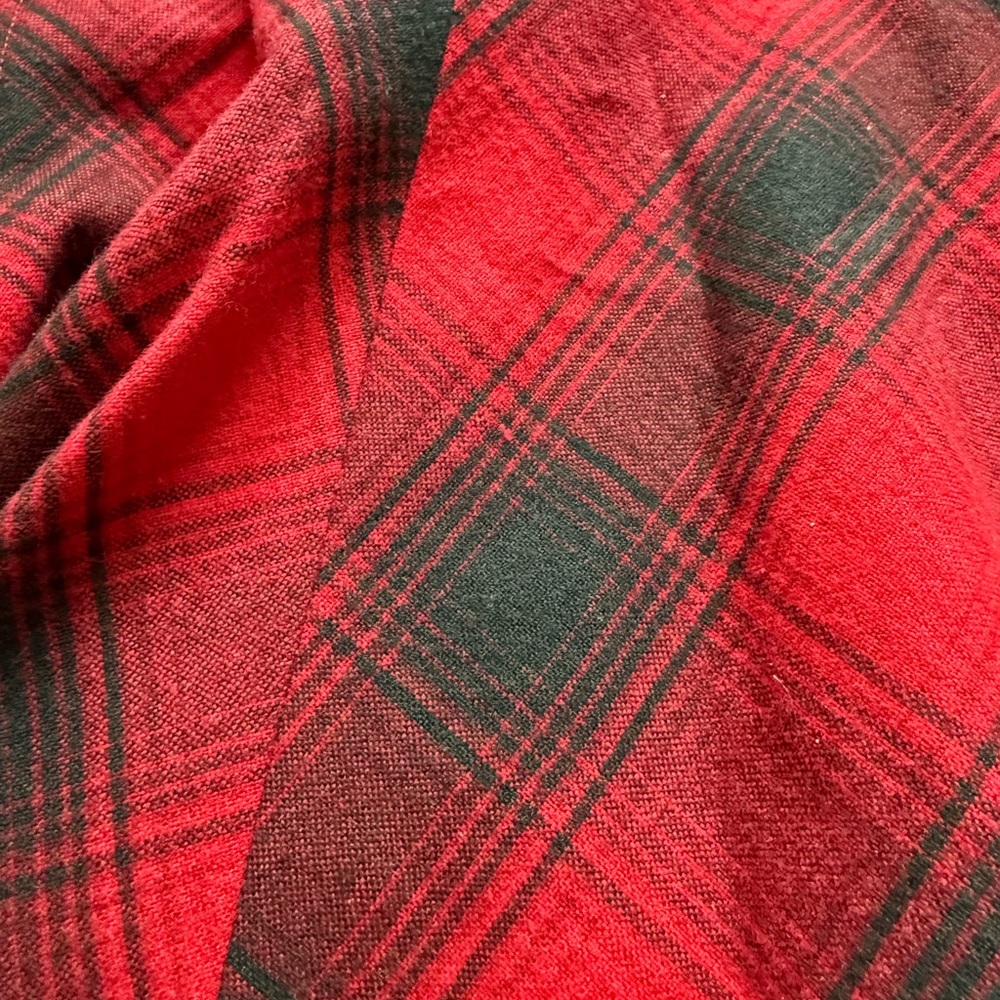 Polo Ralph Lauren Plaid Red and Black Women's Skirt size 6 wool and silk - Picture 3 of 6